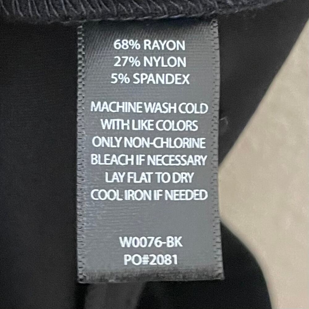 Betabrand Dress Yoga Pants Womens Medium Petite Black Straight Leg Ponte Knit - Picture 11 of 12